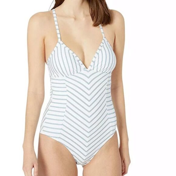 NWT Splendid Stormy Stripe Swim One Piece - Picture 4 of 9